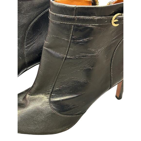 Nine West Mainstay Ankle Booties – Women’s 8M. Black leather stiletto heels - Picture 5 of 11